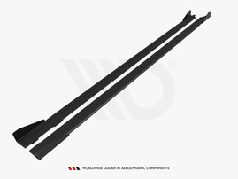 Maxton Design Street PRO Side Skirts Diffusers + Flaps Audi S3 Sportback / A3 S-Line Sportback 8Y Facelift