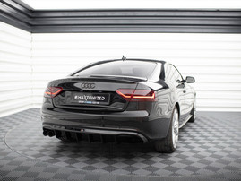 Maxton Design Rear Valance Audi S5 / A5 S-Line Coupe / Cabrio 8T (Single side dual exhaust version)