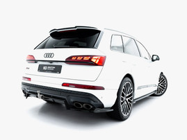 Maxton Design Rear Splitter (Vertical Bars) Audi SQ7 Mk2 Facelift 2