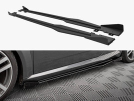 Maxton Design Street PRO Side Skirts Diffusers + Flaps Audi TTS / S-Line (8S)