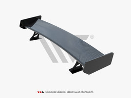 Maxton Design Carbon Spoiler With External Brackets Uprights Audi A5 Coupe 8T