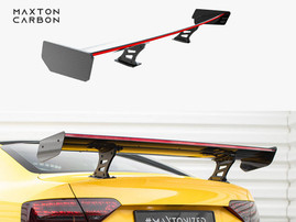 Maxton Design Carbon Spoiler With Internal Brackets Uprights + LED Audi A5 Coupe 8T