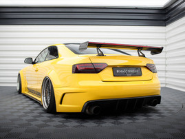 Maxton Design Carbon Spoiler With Upper Swan Mounting + LED Audi A5 Coupe 8T