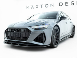 Maxton Design Prepreg Carbon Fiber Front Splitter Audi RS6 C8 / C8 Facelift