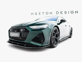 Maxton Design Prepreg Carbon Fiber Front Splitter Audi RS7 C8