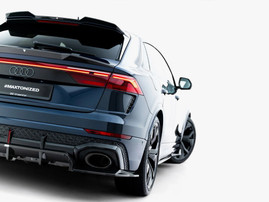 Maxton Design Prepreg Carbon Fiber Rear Splitter (Vertical Bars) Audi RSQ8 Mk1 Facelift