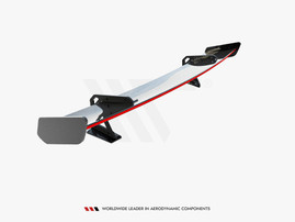 Maxton Design Carbon Spoiler With Upper Swan Mounting + LED Audi A5 / A5 S-Line / S5 / RS5 Coupe F5 / F5 Facelift