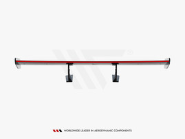 Maxton Design Carbon Spoiler With Internal Brackets Uprights V.2 + LED Porsche 718 Cayman GTS 982c