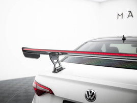 Maxton Design Carbon Spoiler With Internal Brackets Uprights + LED Volkswagen Jetta GLI Mk7