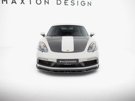 Maxton Design Front Splitter V.2 Porsche 718 Cayman GTS 982c
