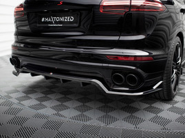 Maxton Design Rear Splitter (Vertical Bars) Porsche Cayenne Mk2 Facelift