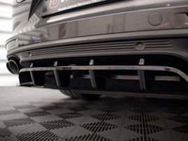 Maxton Design Rear Splitter (Vertical Bars) Porsche Panamera Turbo S E-Hybrid / Panamera E-Hybrid / Panamera 4S 971