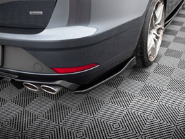 Maxton Design Rear Side Splitters V.3 Seat Leon Cupra Mk3 FL Sportstourer - Carbon Look