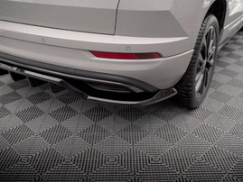 Maxton Design Rear Splitter (Vertical Bars) Skoda Karoq Sportline Mk1 Facelift