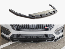 Maxton Design Front Splitter V3 Skoda Octavia RS MK4 (2020-) - Carbon Look