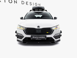 Maxton Design Front Splitter V.4 Skoda Octavia RS Mk 4