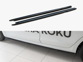 Maxton Design Side Skirts Diffusers V.2 Skoda Octavia Mk4 - Carbon Look