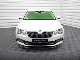 Maxton Design Front Splitter V.1 Skoda Superb Mk3 - Carbon Look