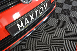 Maxton Design Front Splitter V.6 VW Golf 7 R / R-Line Facelift CARBON LOOK