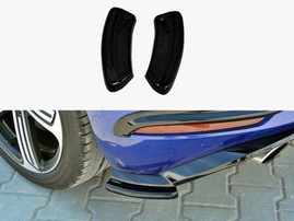 Maxton Design Rear Side Splitters VW Golf 7 R / R-Line Facelift - Carbon Look