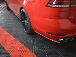 Maxton Design Rear Side Splitters V.2 VW Golf 7 R Variant Facelift - Textured