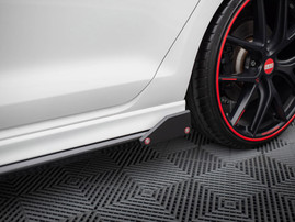 Maxton Design Side Skirts Diffusers V.3 + Flaps Volkswagen Golf R / R-Line Mk7