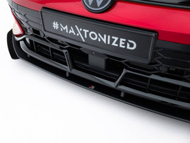 Maxton Design Street PRO Front Splitter + Flaps Volkswagen Golf GTI Clubsport Mk8 Facelift