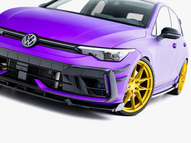 Maxton Design Front Splitter V.3 + Flaps Volkswagen Golf R Mk8 Facelift
