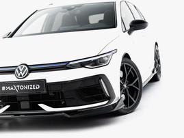 Maxton Design Front Splitter V.4 Volkswagen Golf R Variant Mk8 Facelift