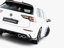 Maxton Design Rear Side Splitters V.2 Volkswagen Golf R Variant Mk8 Facelift