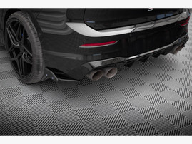Maxton Design Rear Side Splitters V.5 + Flaps Volkswagen Golf R Mk8