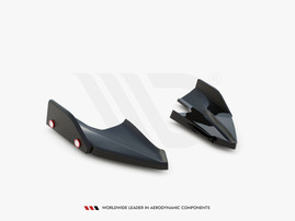 Maxton Design Rear Side Splitters V.5 + Flaps Volkswagen Golf R Mk8
