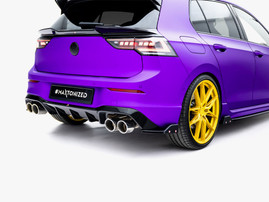 Maxton Design Rear Side Splitters V.5 + Flaps Volkswagen Golf R Mk8 Facelift