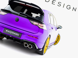 Maxton Design Rear Side Splitters V.6 Volkswagen Golf R Mk8 Facelift