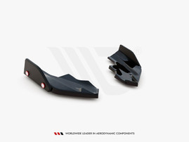 Maxton Design Rear Side Splitters V.6 + Flaps Volkswagen Golf R Mk8