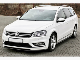 Maxton Design Front Splitter V.1 Volkswagen Passat R-Line B7 - Carbon Look