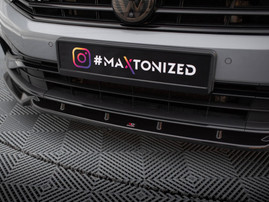 Maxton Design Front Splitter V.1 Volkswagen Passat R-Line B8 Facelift