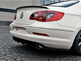 Maxton Design Rear Side Splitters VW Passat CC R36 Rline (Preface) - Carbon Look