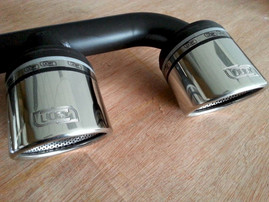 Maxton Design Exhaust TIPS VW Polo Mk5 (6R) Fits With Double Middle Exhaust Rear Valance