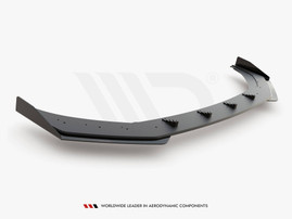 Maxton Design Street PRO Front Splitter + Flaps VW Polo GTI Mk6
