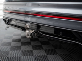 Maxton Design Rear Splitter (Vertical Bars) Volkswagen Tiguan Allspace R-Line Mk2 Facelift