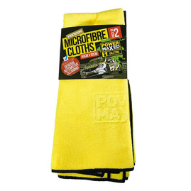 Power Maxed Premium Microfibre Cloths (2 pack) - 60cm x 80cm