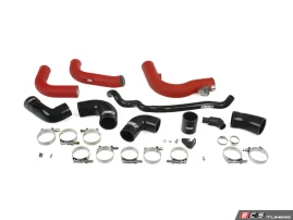 ECS Tuning MK8 Golf R Charge Pipe Kit - Wrinkle Red