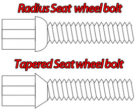 M12 x 1.50 Longer Single Wheel Bolt For Wheel Spacers (Radius Seat)