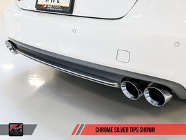AWE Tuning S6 4.0T Track Edition Exhaust - Chrome Silver Tailpipes