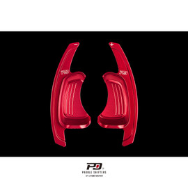 PD Billet Paddle Shift Extensions - Audi S-Tronic - Version 2 - Red
