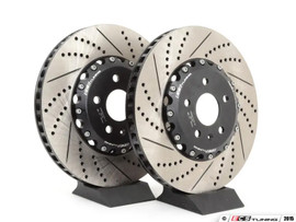 ECS Tuning - 340x30mm Front Cross-Drilled & Slotted 2-Piece Brake Discs