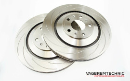 Vagbremtechnic 'Grooved' 340mm Front Brake Discs (MQB)