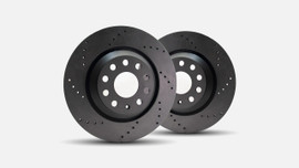 Vagbremtechnic Drilled Rear Brake Discs (Pair) - 330x22mm - S4 B9