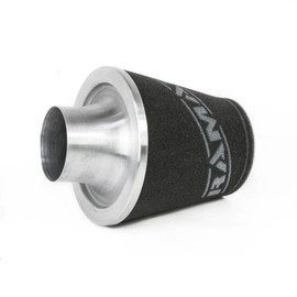 Ramair JS-175-90-SL 90mm OD Neck Silver Aluminium Base Cone Filter